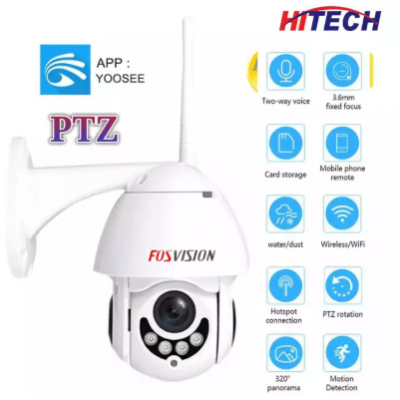 Double Antenna WiFi Night Vision HD CCTV IP Camera - Online Monitoring